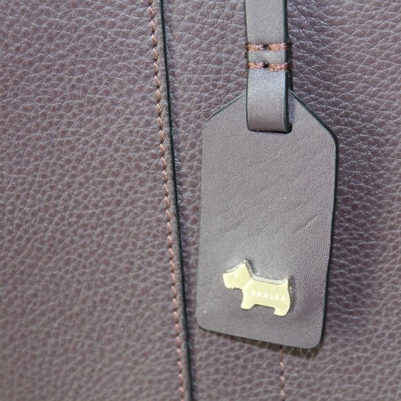 Radley London Provence Street Brown Leather Crossbody Satchel Handbag - Picture 13 of 16